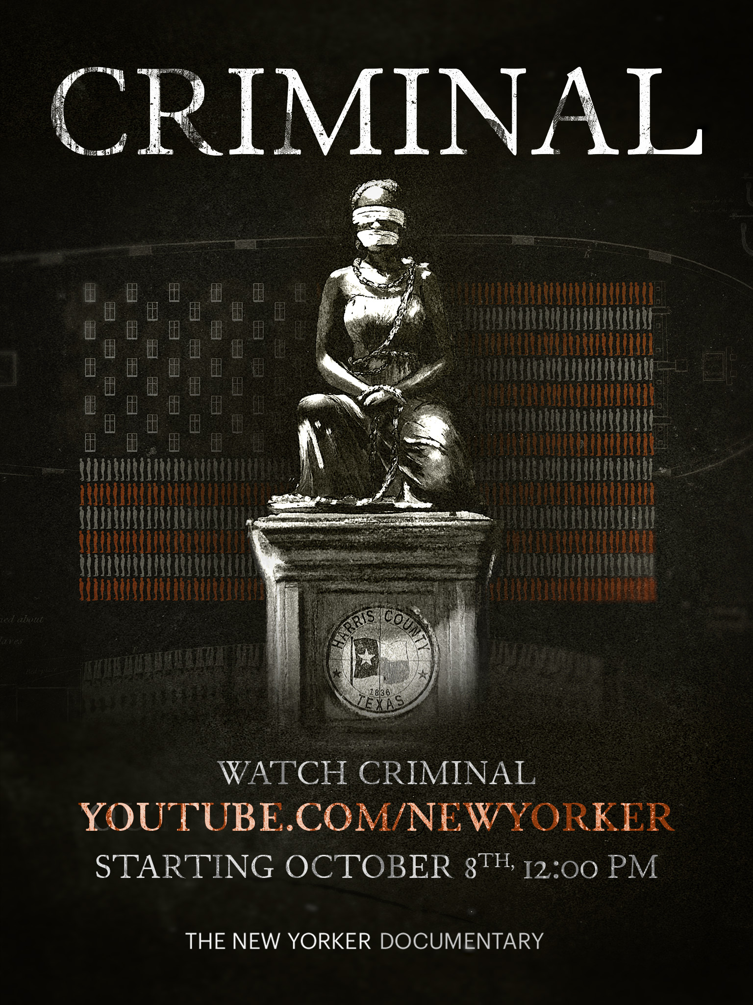 Criminal the film poster with information about IFC Center screening on Sept 10th to the 16th